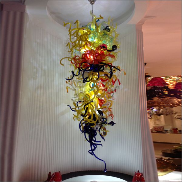 

fashionable modern led chandelier fixture of ceiling 100% mouth blown borosilicate hand blown murano glass chandelier