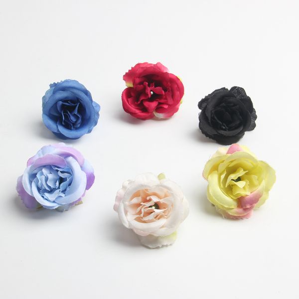 

20pcs assorted artificial silk rose flower head diy craft wedding decor