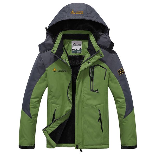 

2018 winter jacket men casual windbreaker waterproof chaqueta hombre outdoorsports mens hooded jaqueta masculina coats, Black;brown