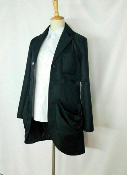 

горячо! доктор кто второй срок черное пальто косплей костюм топ, Black;red