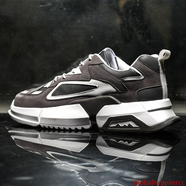 

men s конструктора вскользь ботинки способ дышащий на открытой воздухе крытой универсальной толстой нижней кожи серой повседневной обувь раз