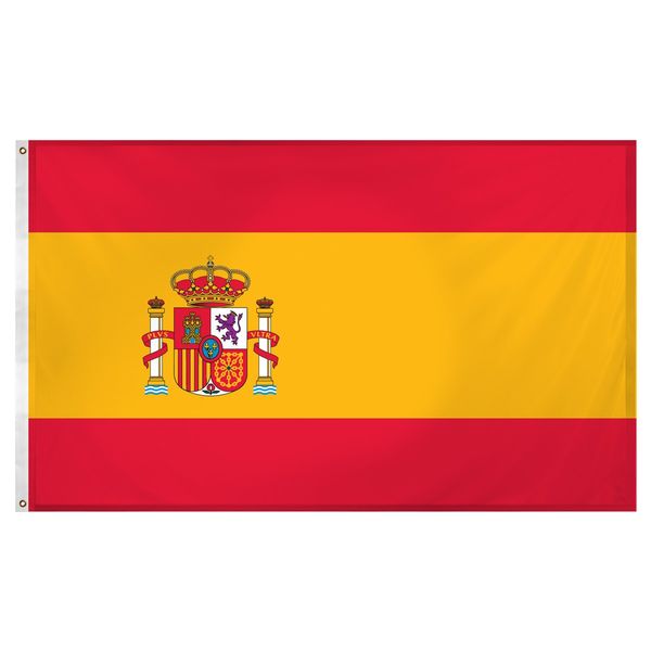 

90x150cm flying espana spain es national flag spainish direct factory price