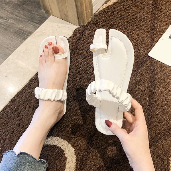 

flat shoes female house slippers platform rubber flip flops slides fashion low slipers women hawaiian 2020 soft basic pu, Black