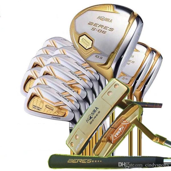 

Fa t hipping complete et golf club honma 06 4 tar driver wood iron putter r flex available headcover