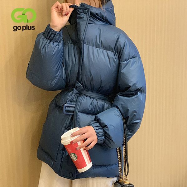 

goplus women's winter jackets korean style thicken hooded parka clothing abrigos mujer invierno 2019 dames kleding chaqueta, Black