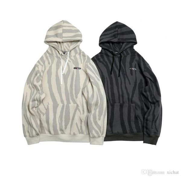 

autumn new mens womens zebra printed pullover hoodies 2019 fashion designer hooded sweatshirts hip hop casual streetwear 1021, Black