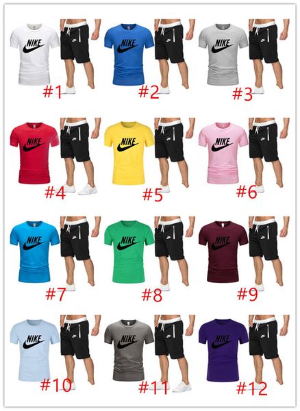 

plus size 2x summer men brand jogger suit designer shorts two piece set short sleeve t-shirt shorts casual tracksuit black outfits 3387, Black;gray