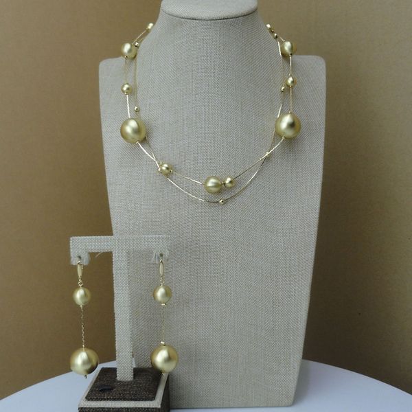 

yuminglai latest balls design dubai costume jewelry sets fhk7278, Silver