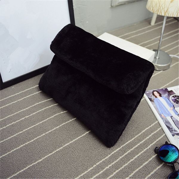 

new plush envelope bag clutch bag plush one-shoulder cross-shoulder fur pouch