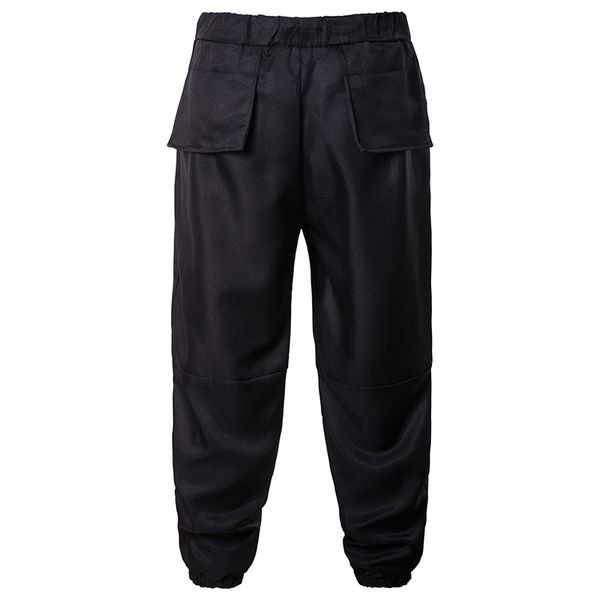 

018 outdoor spring autumn sport loose elastic waist training hip hop joggers jogging homme fitness running track pants, Black;blue