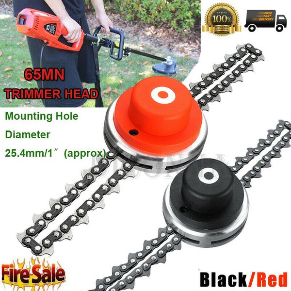 

faroot 1pcs 65mn durable trimmer head coil chain brush cutter trimmer grass for lawn mower sharpening garden accessories