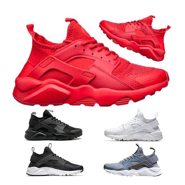 

men designer shoes 1.0 hurache 4.0 all red grey triple black white women sneakers mens running shoes speed trainers sports shoes wholesale