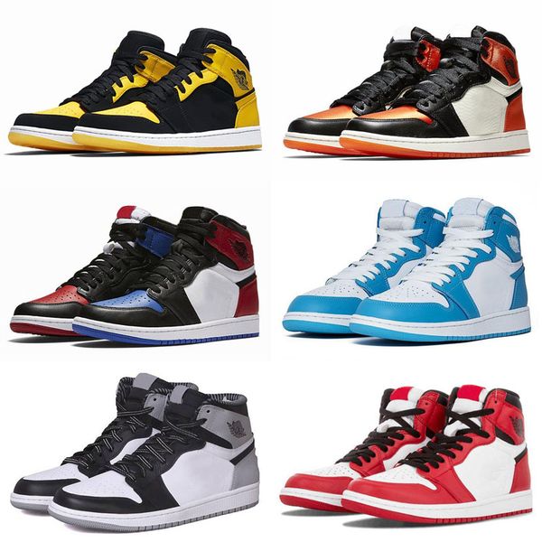 

Top Outdoor shoes Men 1 OG Jumpman AAA Quality Mandarin duck black red white men sports shoes athletic trainers sneakers size eur 5.5-13