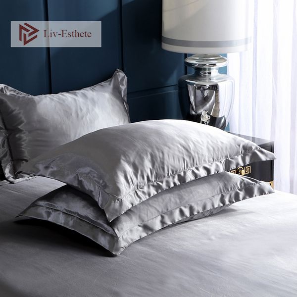 

liv-esthete new multicolor 100% nature stain silk pillowcase pillow case for healthy standard for women man