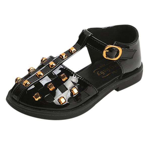 

kids shoes knitted hollow-outs sandals bowknot baby toddler girl summer beach shoes bohemian style girls sandals #zer, Black;red