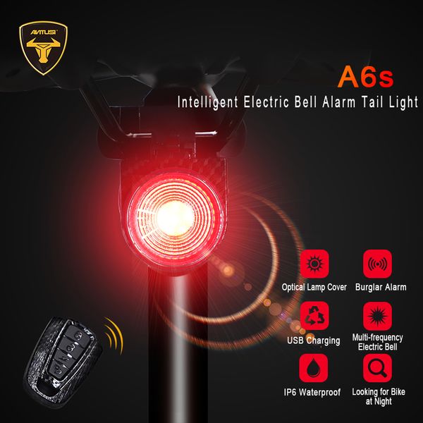 Radfahren Sattelstütze LED USB Lade Fahrrad Rücklicht Fahrrad Sicherheit Lampe