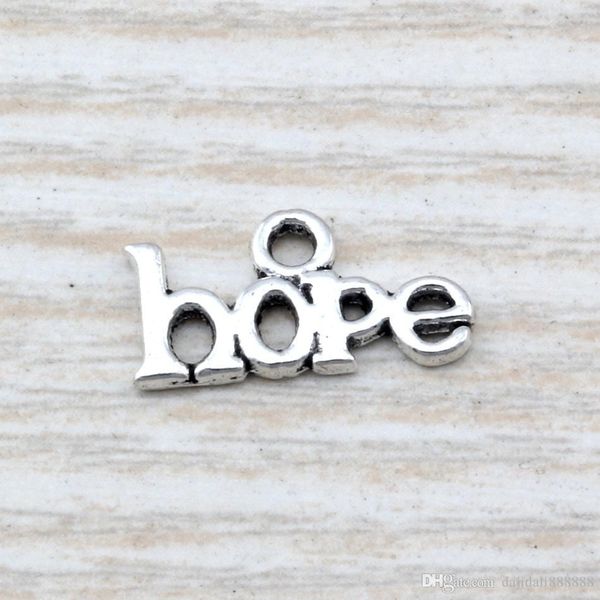 

жарко ! 300pcs древний серебряный сплав цинка «надежда» очаровательностью подвески 15 х 8 мм diy ювелирных изделий а-102, Bronze;silver