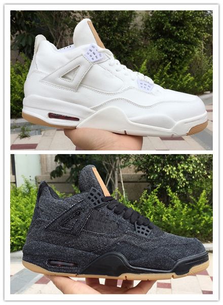 

wholesale new true 4 iv black white men basketball shoes 4s sports outdoor fashion trainers sneakers with box size 7-13