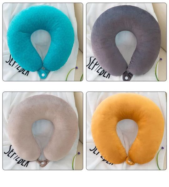 

soft lightweight u shape neck pillow travel headrest neck cushion for office plane car use memory cotton pillow