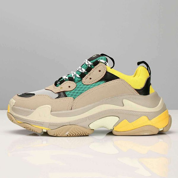 

2019 fashion paris 17fw triple s sneaker beige white black pink casual sports dad shoe for mens women hihg quality designer shoest07