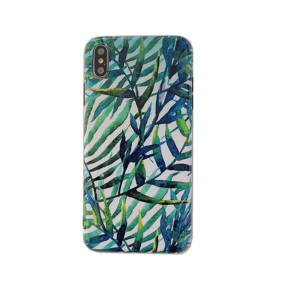 

korean literature and art leaf 8plus applicable to apple 7p/6s/iphone xs max/xr mobile shell soft shell women