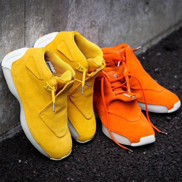 

4 colors blue yellow orange suede 18s basketball shoes defining moments mens toro red black royal 18 xviii cool grey sports sneaker 41-47