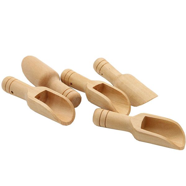 

natural wooden crafts spoon small mini salt tea coffee spoon condiment sugar scoop