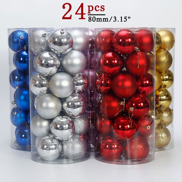 80mm Christmas Ball Shatterproof Christmas Tree Balls Ornamen