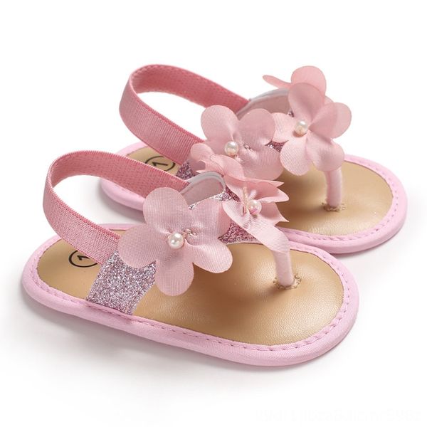 

2019 summer baby girls sandals toddler kids baby girls shoes with flowers sweet princess soft shoes children beach sandals child, Black;red