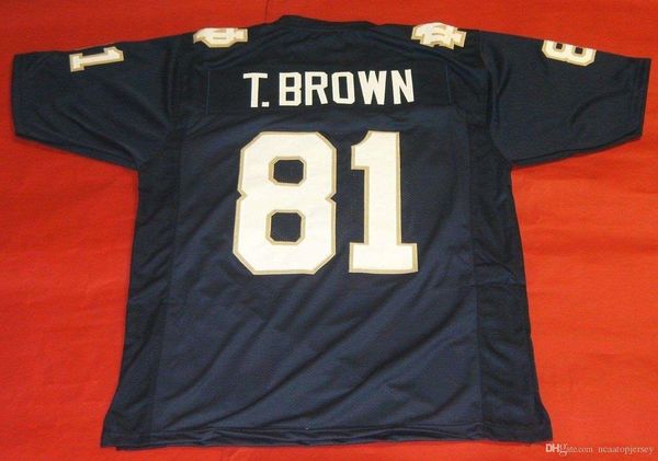 

retro #81 tim custom nd jersey heisman nd mens stitching college size s-5xl football jerseys, Black;red