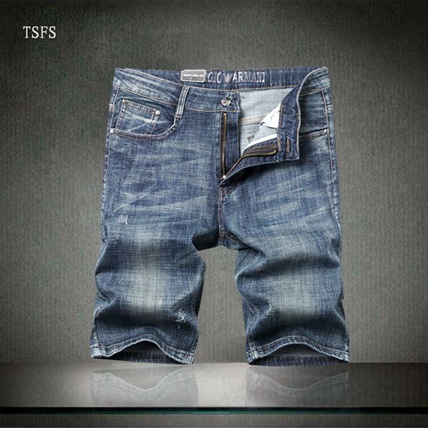 

mens designer jeans shorts summer brand loose denim pants for mens casual jeans shorts luxury pants zipper with letters brand shorts, Blue