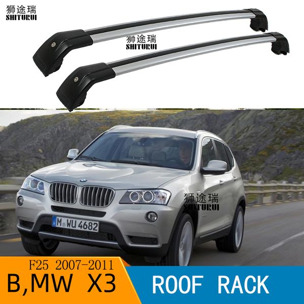 

shiturui 2pcs roof bars for - x3 (f25) [2007-2011] aluminum alloy side bars cross rails roof rack luggage carrier