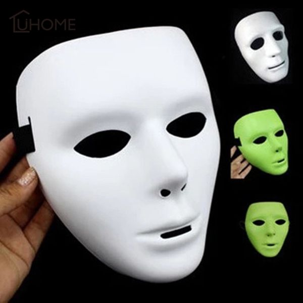 

1pc cool pvc kamen rider ghost dance hip hop mask white night lights mask for home bar nightclub party props halloween supplies