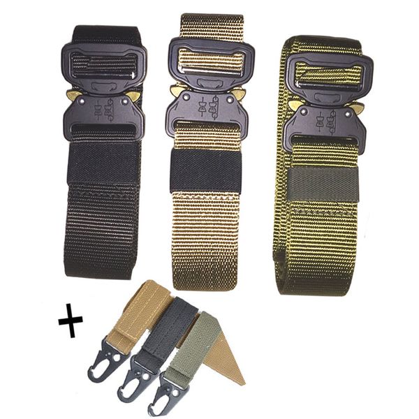 DENGDAI Mens Belt Casual Without Stitching Smooth Buckle Belt