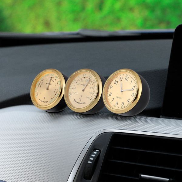 

automobile luminous analogue mechanical quartz decoration clock car steel glass analogue clock ornament