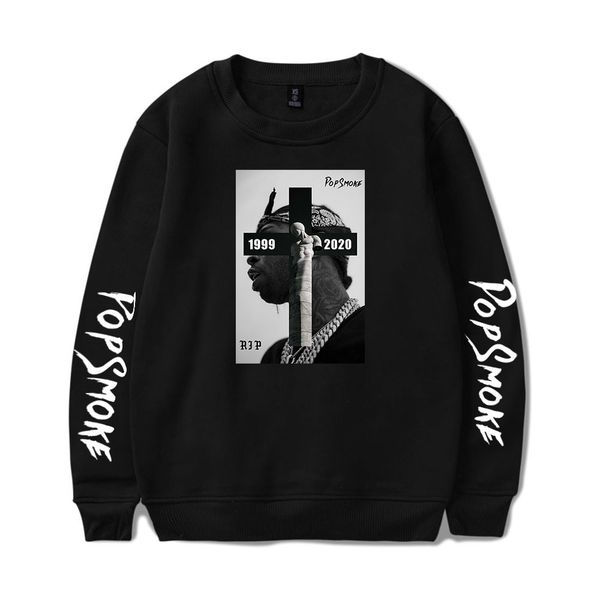 

american rapper mens designer hoodies pop hip hop casual letter printed loose long sleeved crew neck pullover fashion mens hoodies, Black