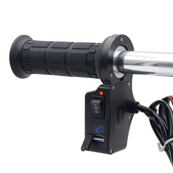 

versatile motorcycle electric heated grips scooter 22mm 7/8" handlebar hand warmer for motorbike/bike/atv