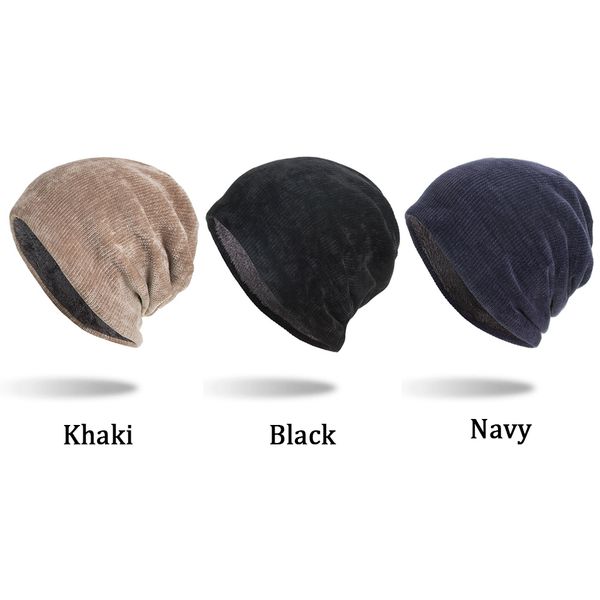 

hat winter corduroy ski cap warm slouch outdoor hip hop solid, Blue;gray