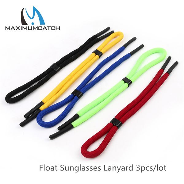 

maximumcatch 3pcs float sunglasses lanyard light weaving thread neck cord multi color eyewear strap cord fishing accessory