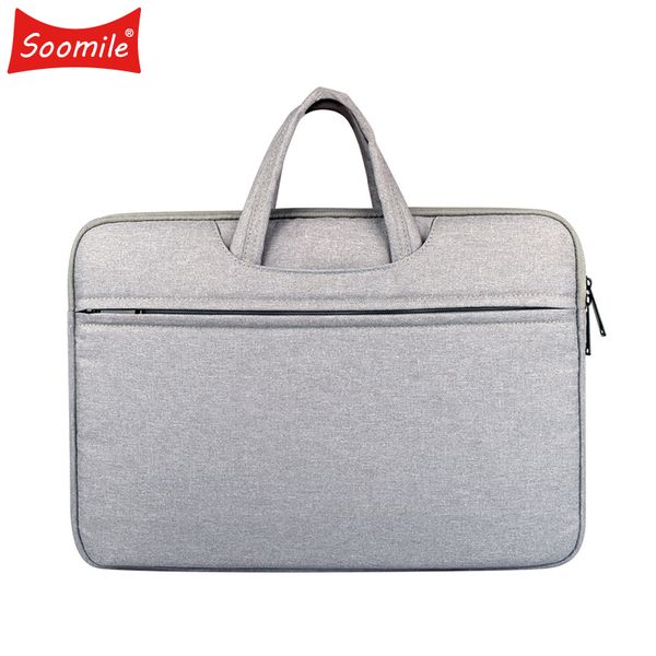

2018 new brand men briefcase 12-15.6 inch lapbags male simple office business handbag multi-function notebook computer bag