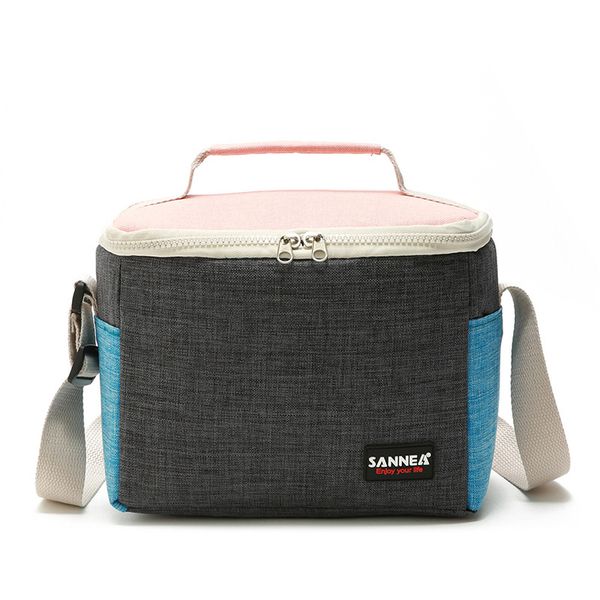 

5l oxford leak proof cooler bag waterproof ice shoulder bag large thermal lunch picnic box vehicle cool insulation handbag