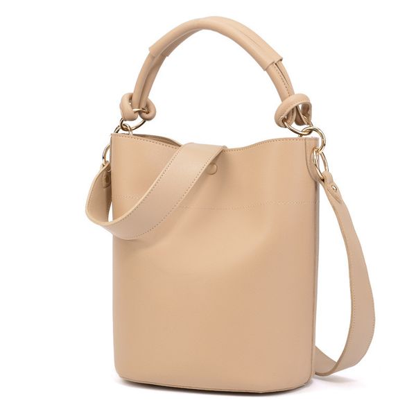 

handbag women's bags 2019 new shoulder bucket bag vintage messenger solid color large capacity shoulder bag travel phone
