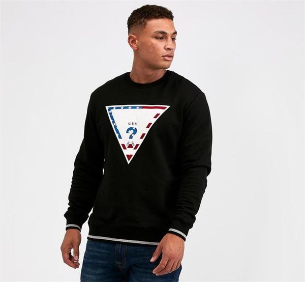 

clothing usa jeans brand mens designer sweatshirts fashion letter print long sleeve mens sweatshirts casual males, Black