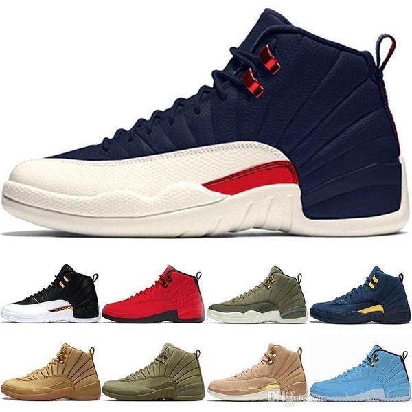 

12s shoes 12 basketball men cp3 bulls university blue rush pink vachetta college navy michigan bordeaux mens sport sneaker ing