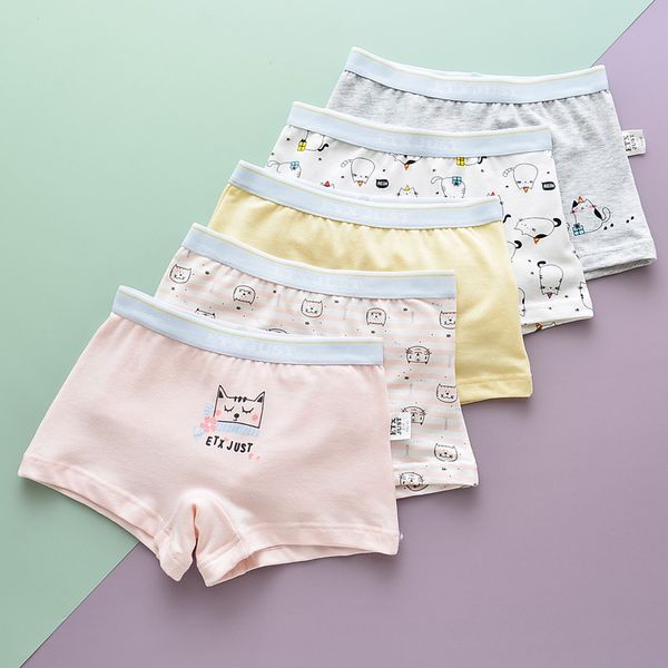 

hpbbkd 5pcs/lot girls cotton boxer briefs girl panties girls boxer shorts children's panties kids underwear for 2-14 years gu219, Camo