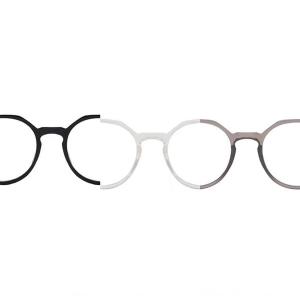 

ins soft girl transparent round frame frame women's big face with myopia glasses glasses, Silver