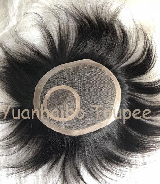 2019 Lace Wig For Black Men Toupee Mens Lace Stockings Silk Top