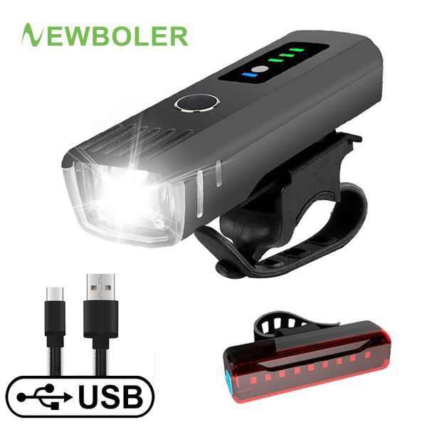 

bike lights 2021 boler smart induction bicycle front light set usb rechargeable rear led headlight lamp cycling for