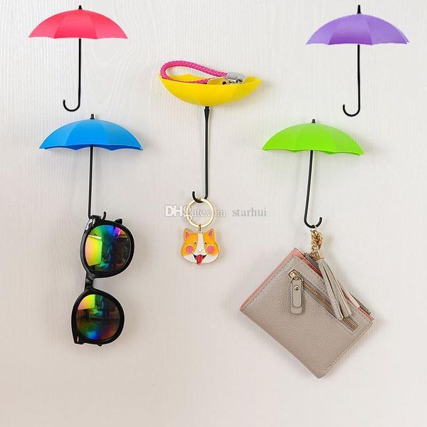 

3шт набор крючков для umbrella shaped двойной ключ вешалка стойка держатель для кухни номер ванная wall декоративное организатор розничной у