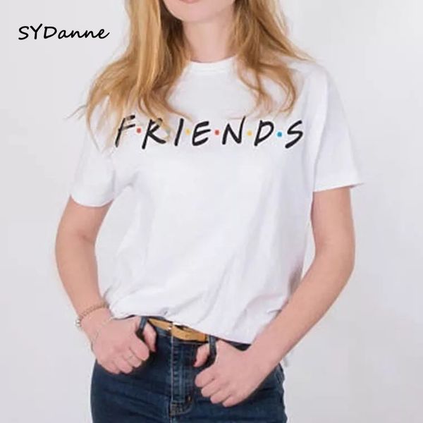 

sydanne письмо футболка женская футболка повседневная смешные футболка для леди девушка топ тройник битник падение корабль плюс размер s-xl, White